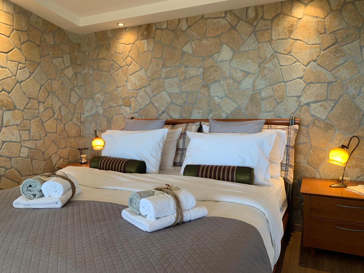 Doormat# Wait 'N Sea, Jacuzzi, Luxury Stone House Apartment Epanomi Exterior photo