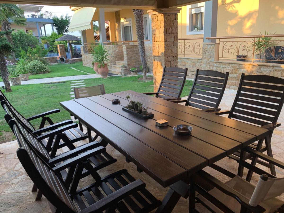 Doormat# Wait 'N Sea, Jacuzzi, Luxury Stone House Apartment Epanomi Exterior photo
