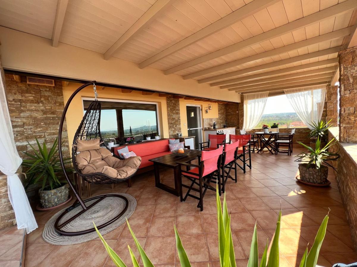 Doormat# Wait 'N Sea, Jacuzzi, Luxury Stone House Apartment Epanomi Exterior photo